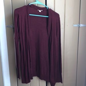 Burgundy cardigan